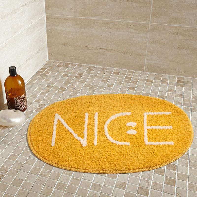 簡約現代浴室防滑吸水毛絨地墊 專為浴室設計