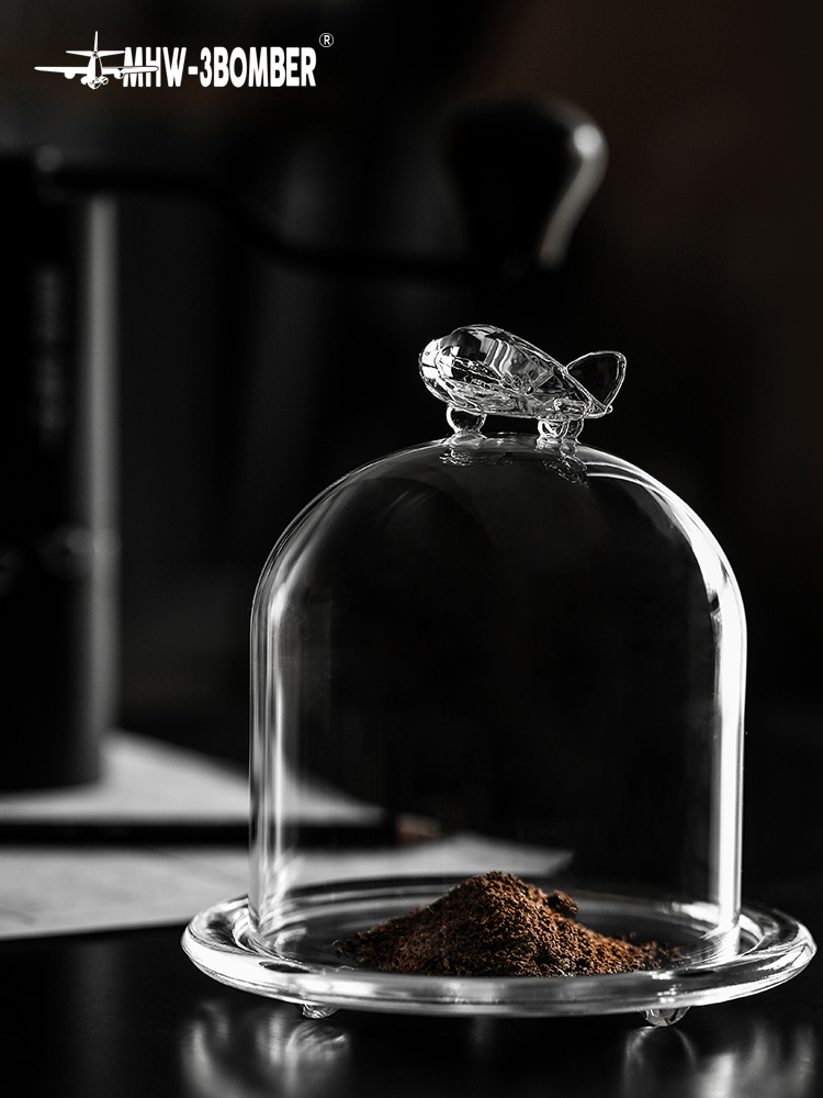 玻璃聞香罩 咖啡杯測鎖香 透明展示器 玻璃罩咖啡甜品