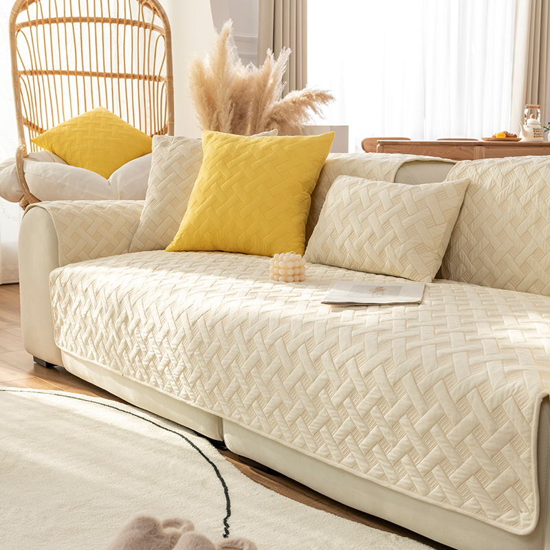 四季通用的舒適沙發墊簡約現代風格防滑設計多種顏色和尺寸可選