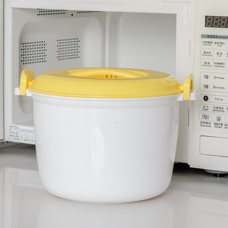 微波爐煮飯好幫手 加厚塑料蒸飯煲 熱飯蒸米容器家用 (4.7折)