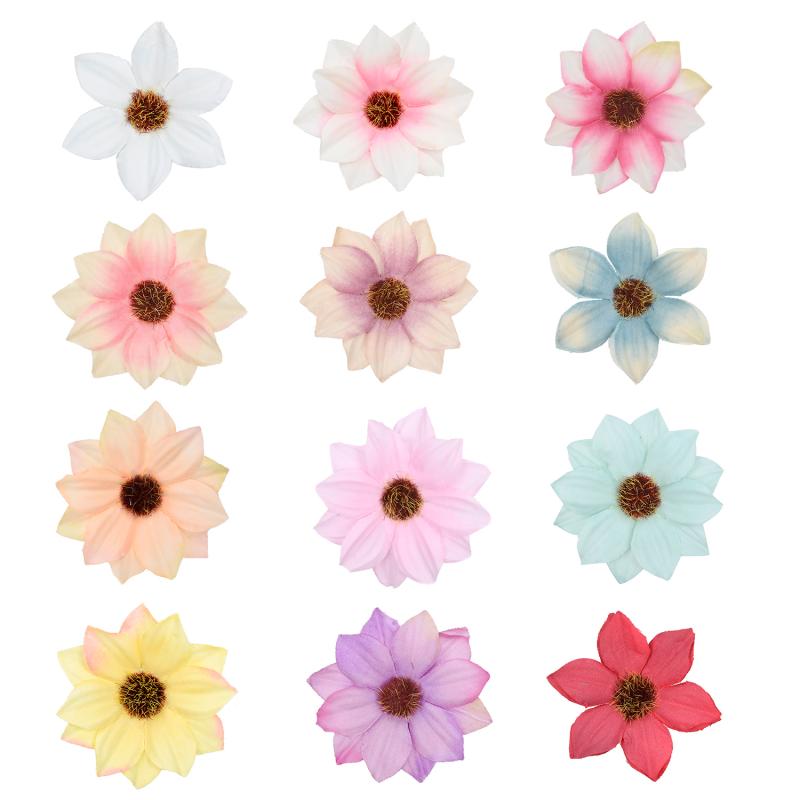 色彩繽紛的菊花仿真手環材料家居裝飾假花