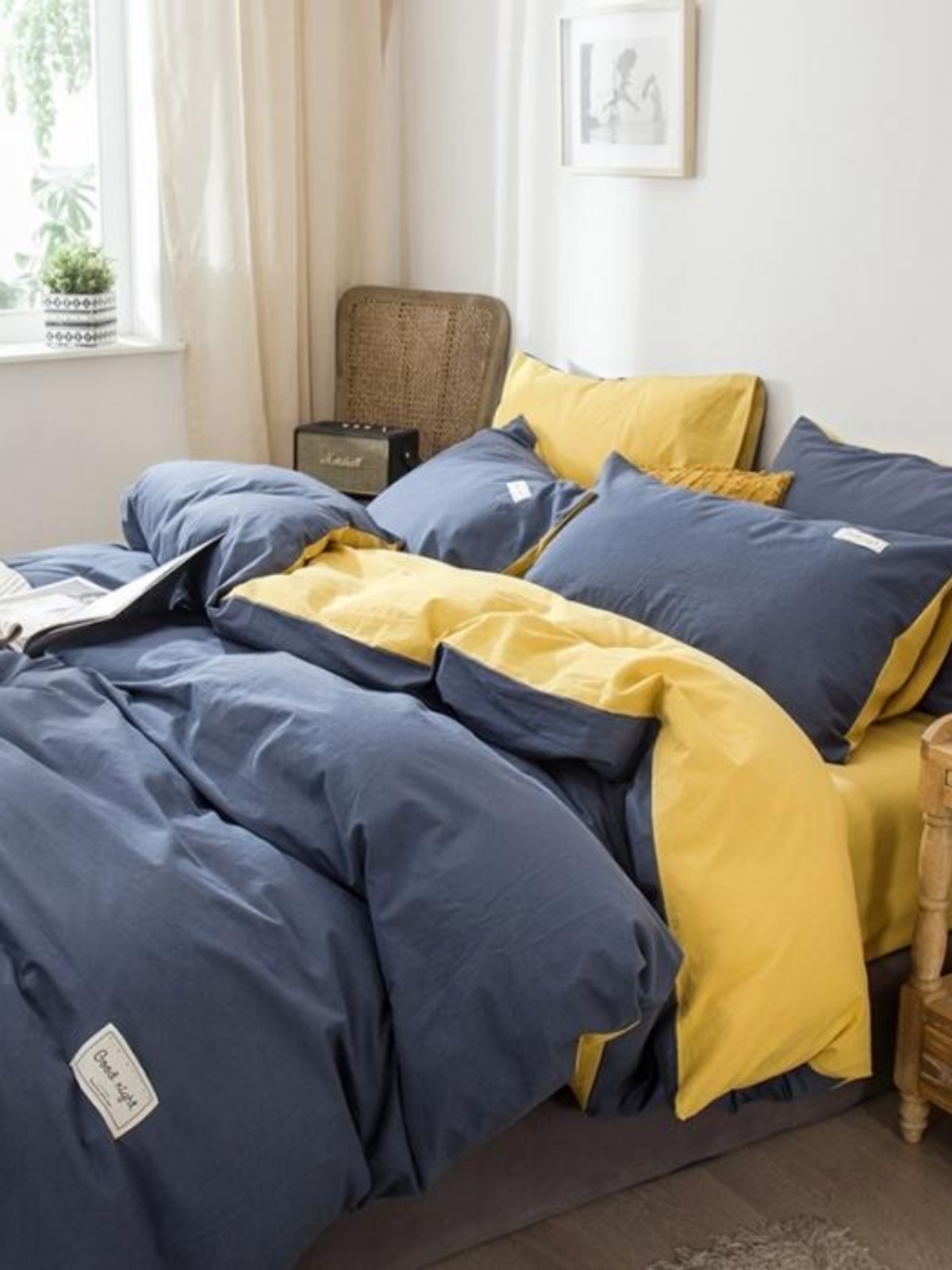 北歐風全棉四件套簡約風格床單式和床笠式任選適用於12m20m大床