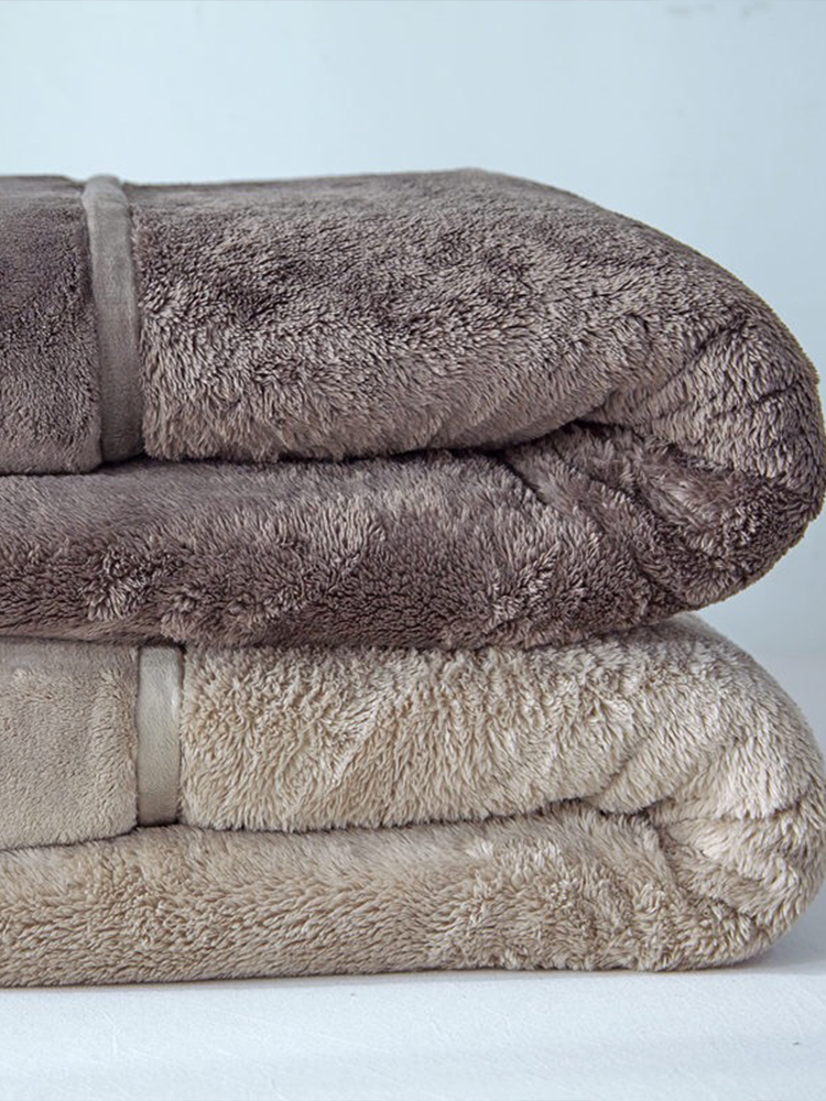 冬季加厚雙面法蘭絨毛毯 珊瑚絨保暖舒適床單被