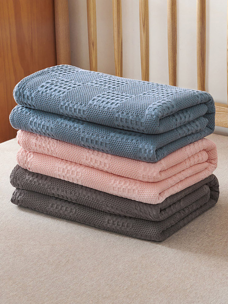 純棉毛巾被舒適單人雙人床單薄款空調夏季午睡毯