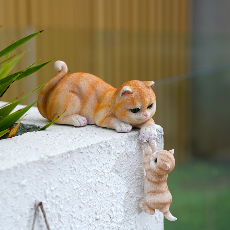 可愛小貓咪動物擺件花園庭院陽台民宿佈置創意家居裝飾品節日禮物