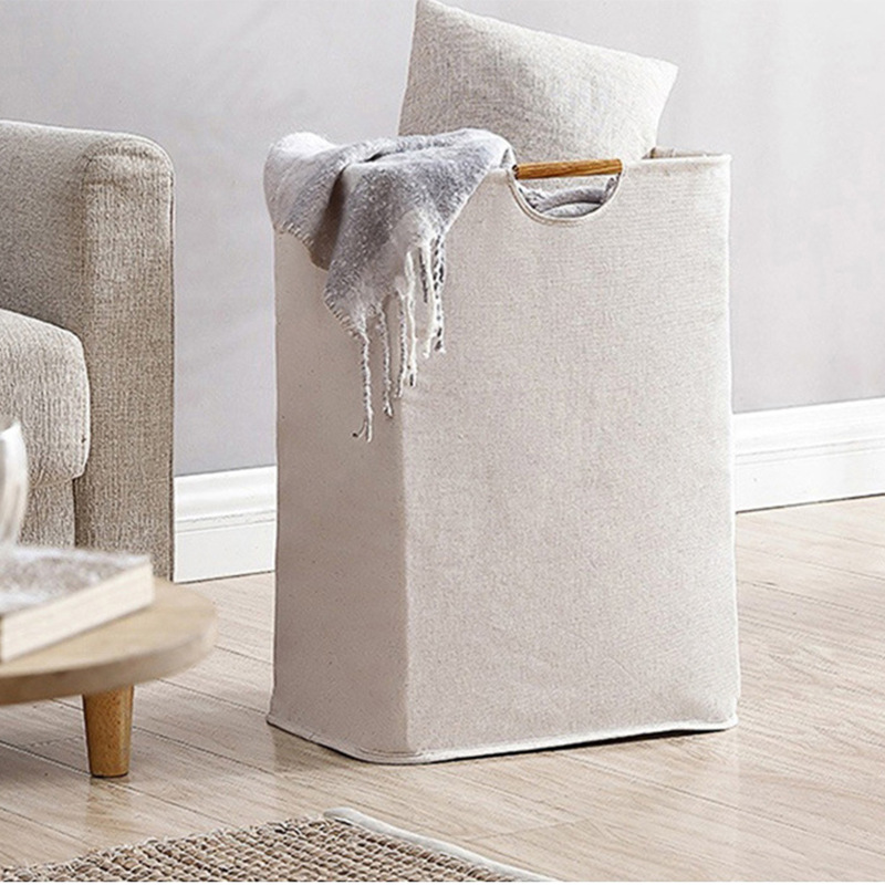 日系風格髒衣籃簡約設計摺疊收納居家好幫手