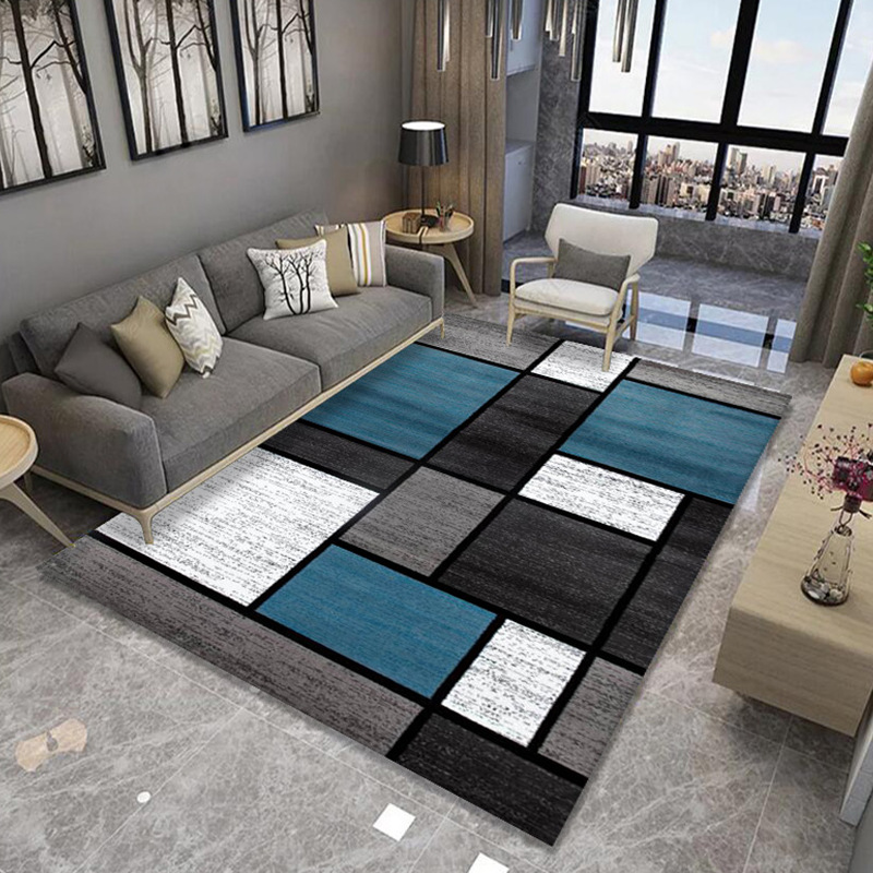 geometric printing carpet living room floor mat blanket