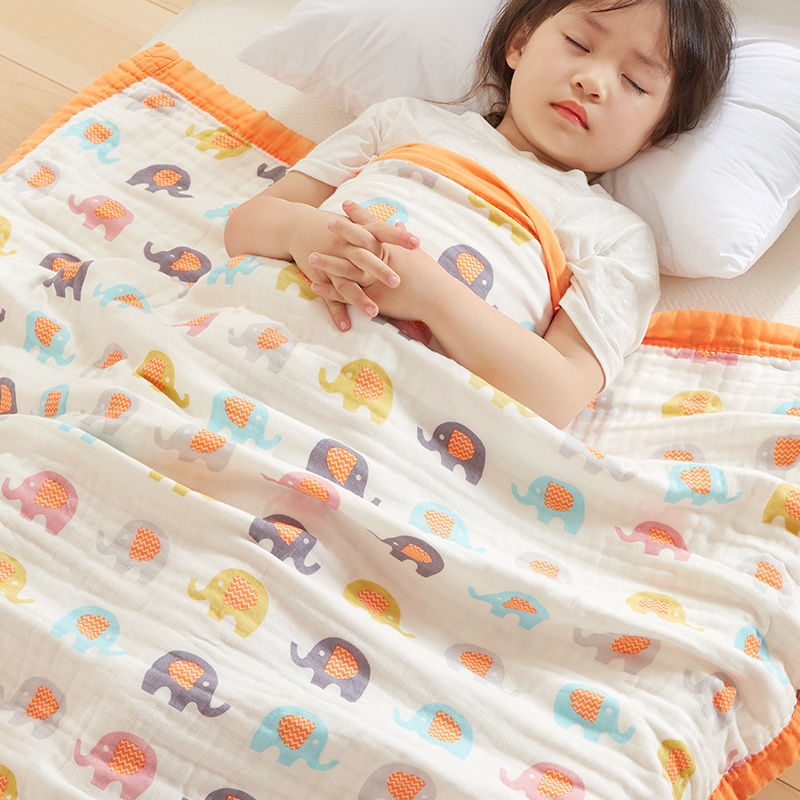 六層純棉紗布毯吸水速乾寶寶浴巾卡通被新生兒童夏季被