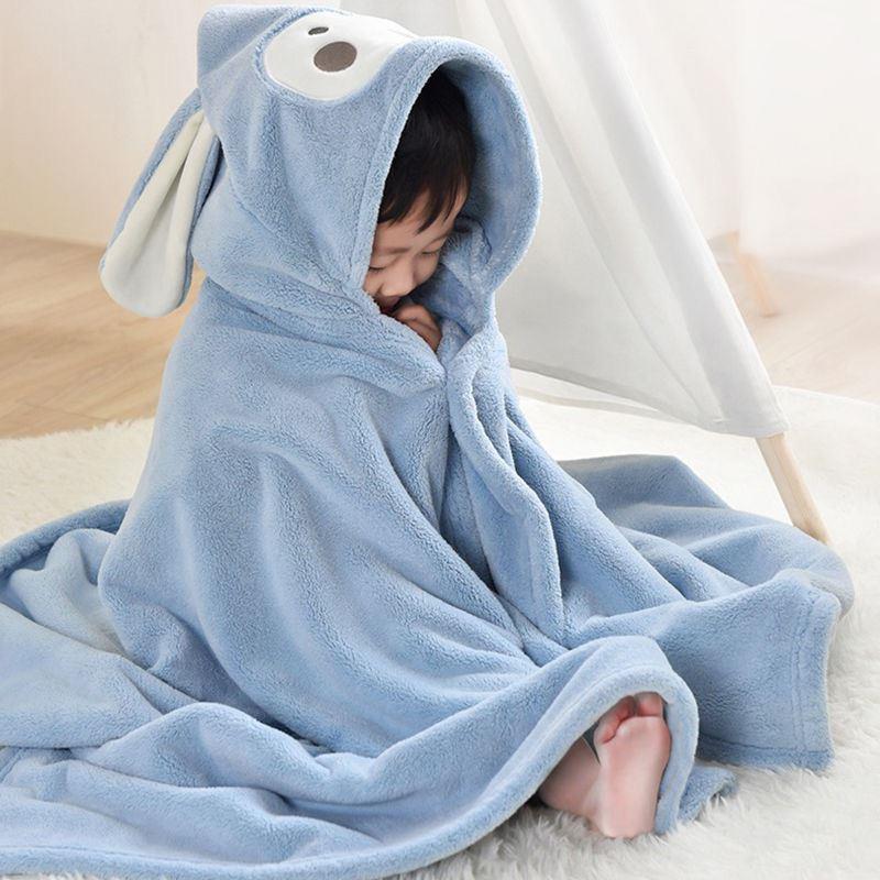 兒童披肩風斗篷小毛毯趴睡午睡神器蓋腿被子保暖絨毯 (4.7折)