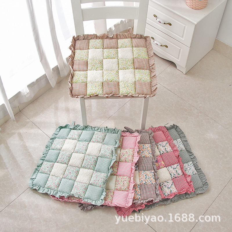 韓式純棉加厚餐椅墊高密度布料加厚舒適多色可選4040公分