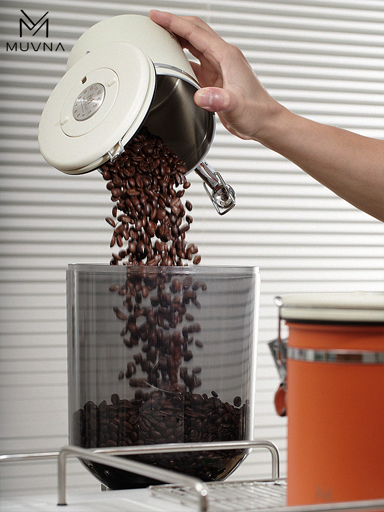 風格小清新單向排氣閥咖啡豆密封罐儲存罐 (8.3折)