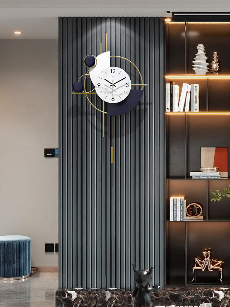 時尚簡約掛鐘 現代風格大氣家用時鐘 客廳裝飾掛鐘