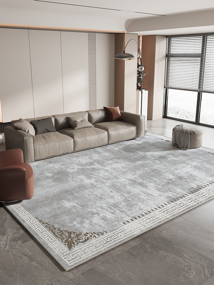 北歐風地毯 客廳臥室床邊地毯 防水防汙可擦免洗 輕奢簡約