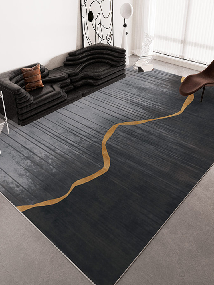 客廳地毯茶几毯沙發地墊現代簡約輕奢高級水晶絨地毯