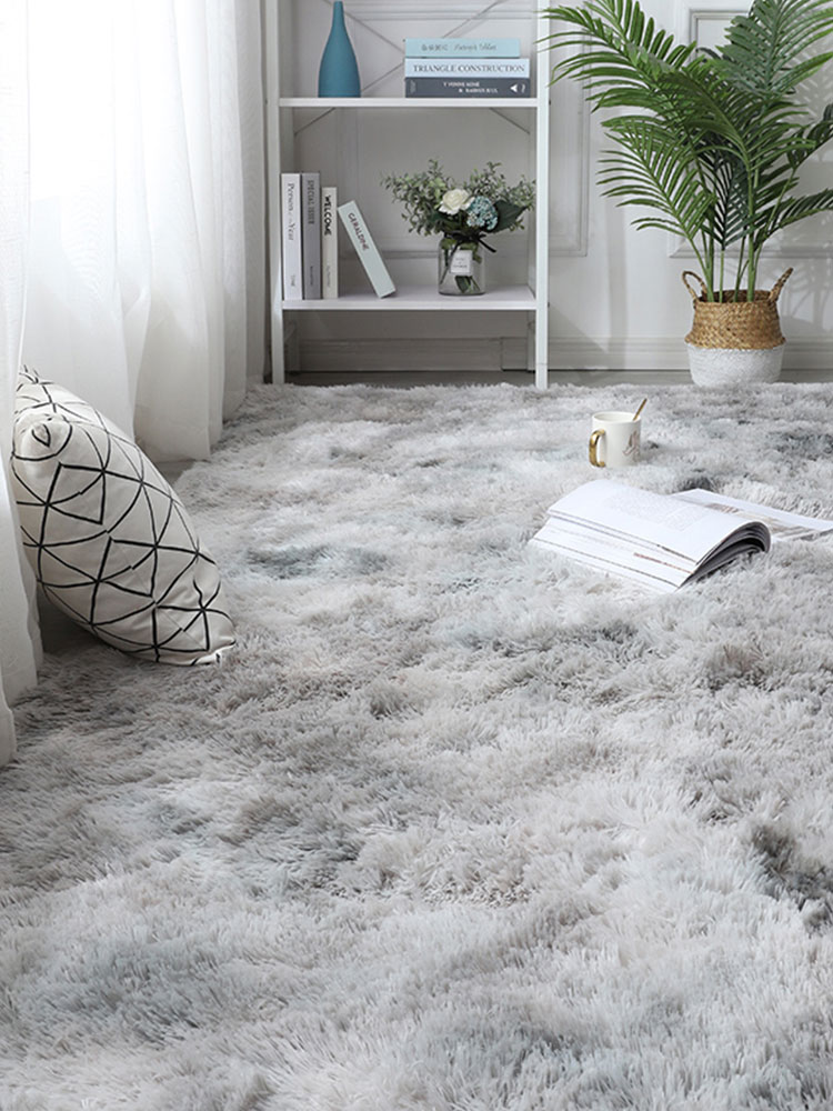 歐式風格混紡地毯耐髒毛絨毛毯墊子適合臥室客廳書房等空間使用