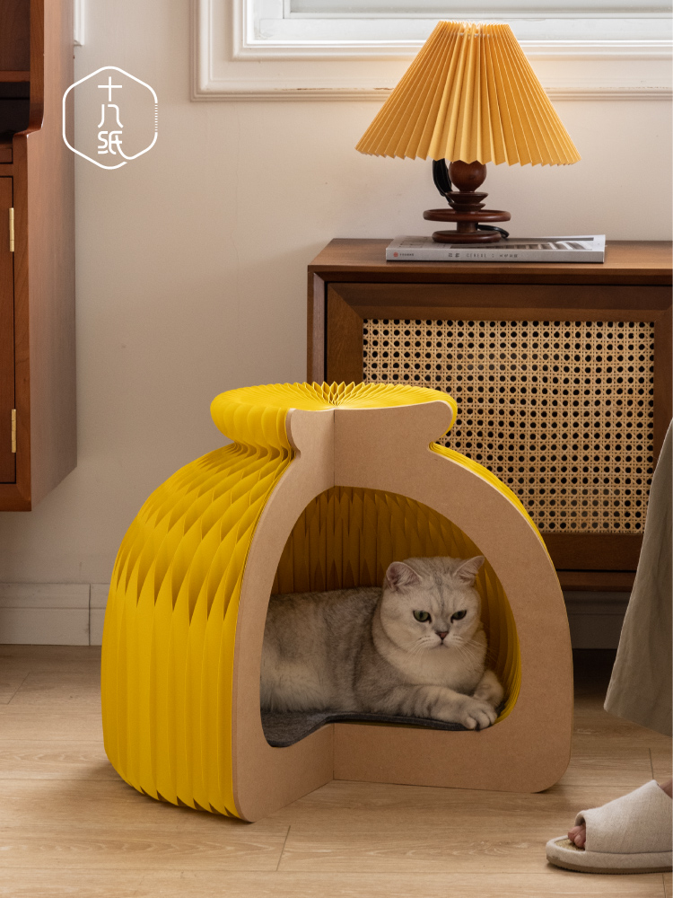 創意可拆洗冬季網紅房子貓窩 舒適溫暖貓咪的專屬小屋