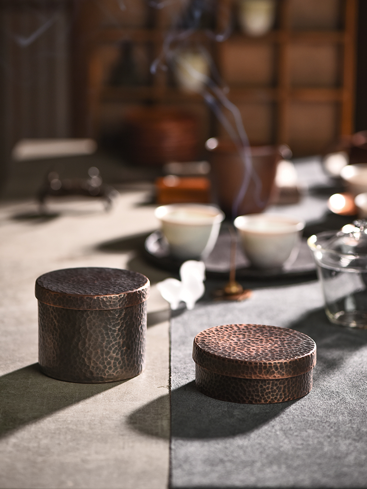 復古懷舊銅製日式菸灰缸 多功能菸灰缸創意個性家用客廳