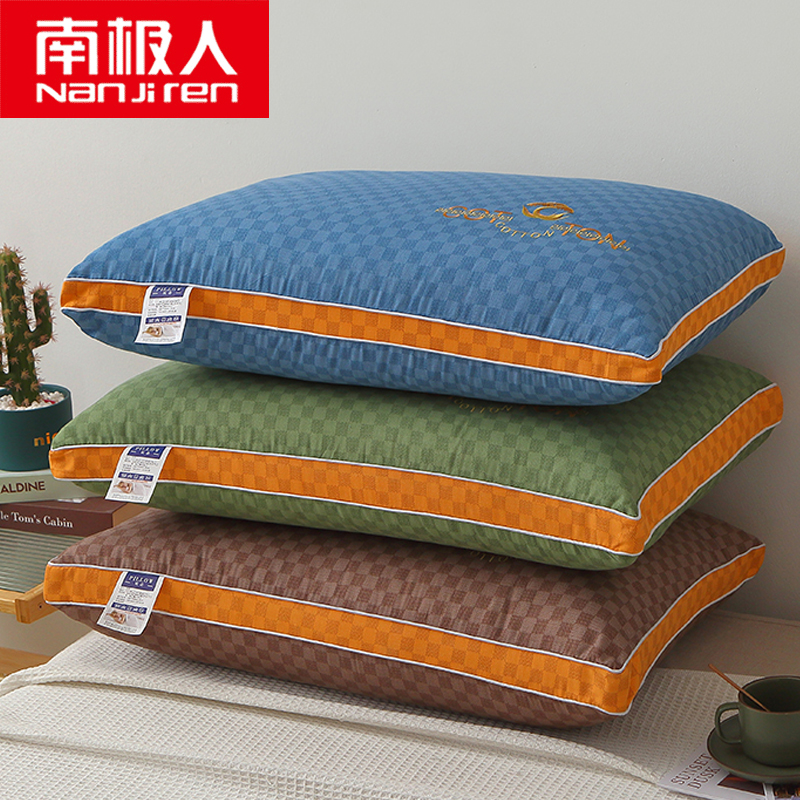 助眠肌理棉熱熔枕頭芯 舒適柔軟回彈護頸錐形枕芯