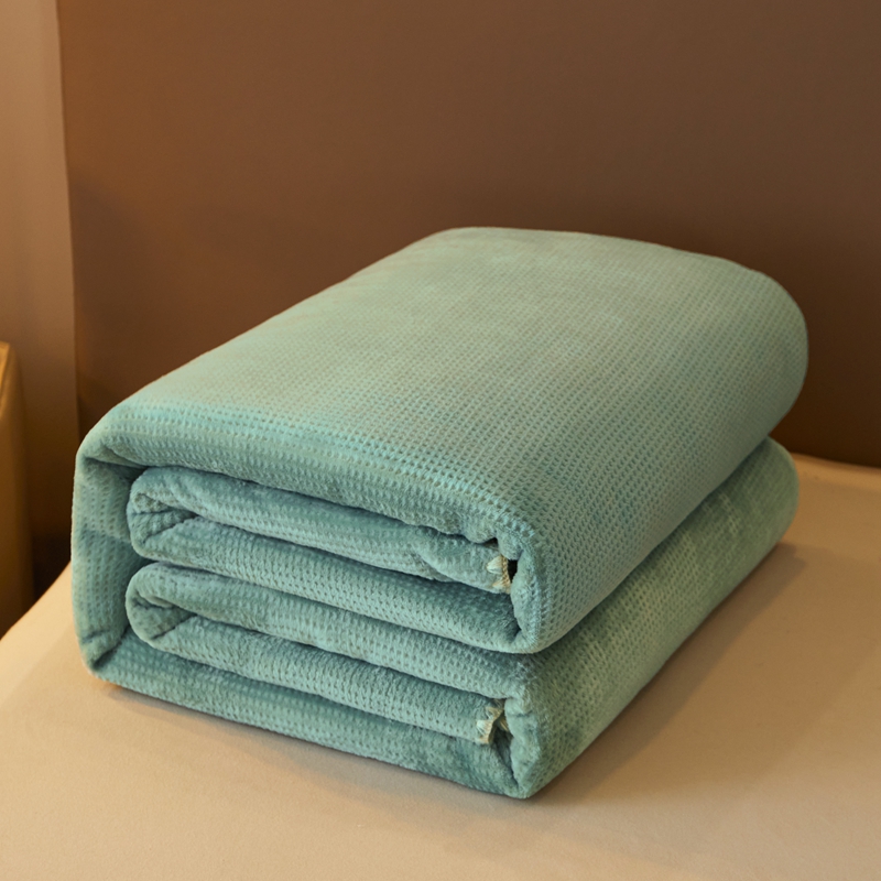 華夫格毛毯薄毛巾被夏天空調蓋毯辦公室午睡毯沙發毯子床上用夏天 (8.3折)