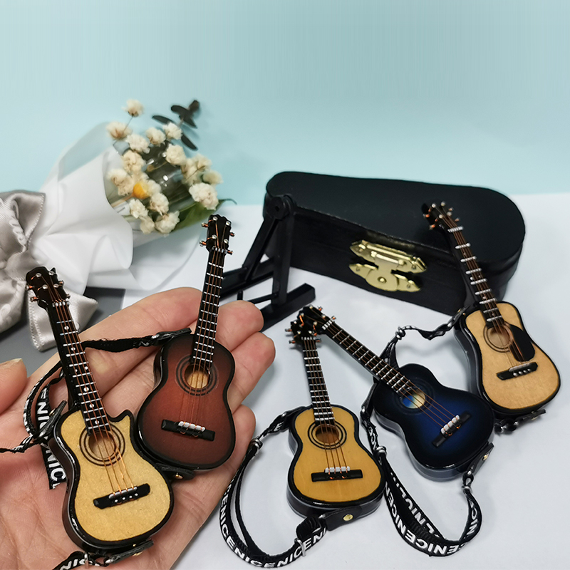 家居書房擺件裝飾樂器模型古典民謠吉他擺件