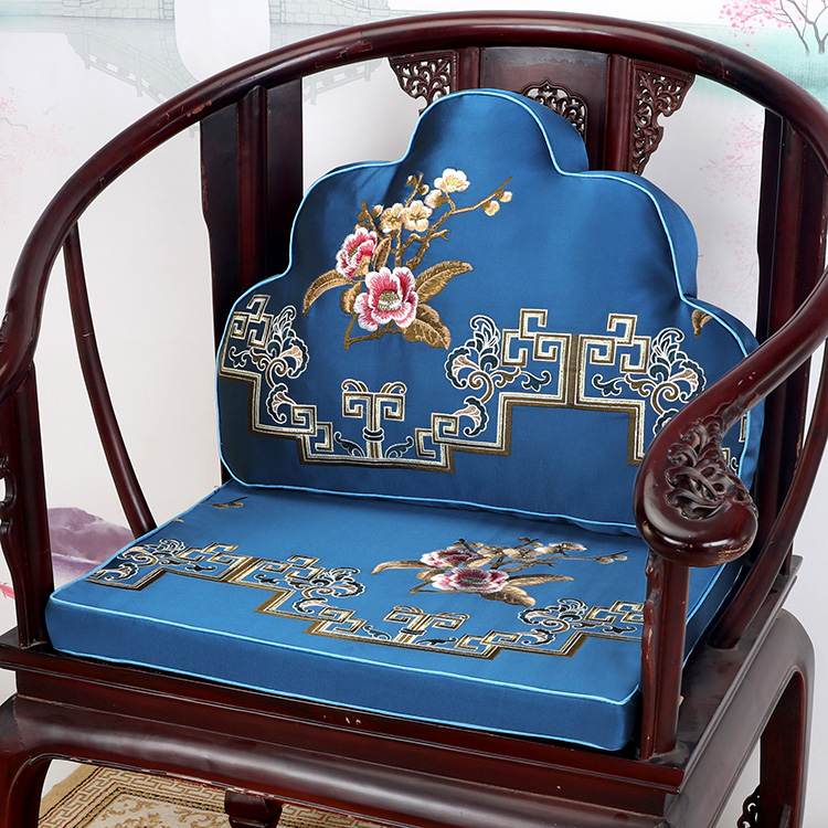 新中式防滑如意靠枕 茶几椅坐墊 太師椅墊 靠山椅墊皇宮椅墊