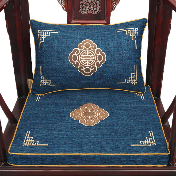 新中式紅木椅墊坐墊四季防滑家用椅子墊官帽太師椅座墊 (4.7折)