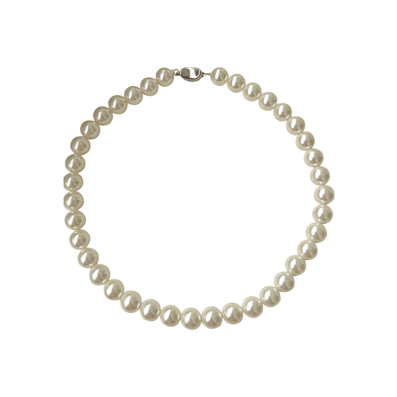 日韓風珍珠項鍊 倪妮同款4mm至12mm白色珍珠項鍊 (8.3折)
