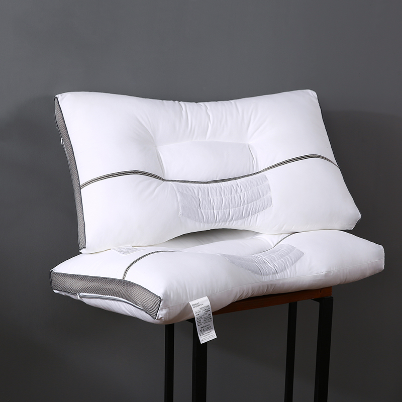 全棉材質決明子枕頭凹槽護頸助眠單人床枕可選購枕套