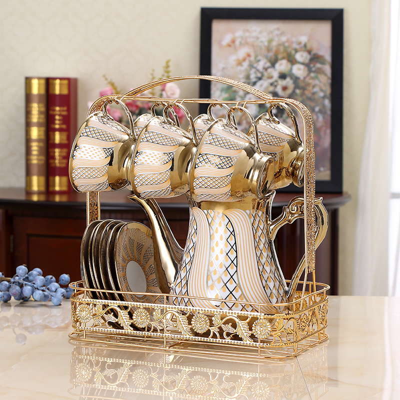 創意咖啡杯收納架 不鏽鋼 簡單純色裝飾 讓家中更加有品味