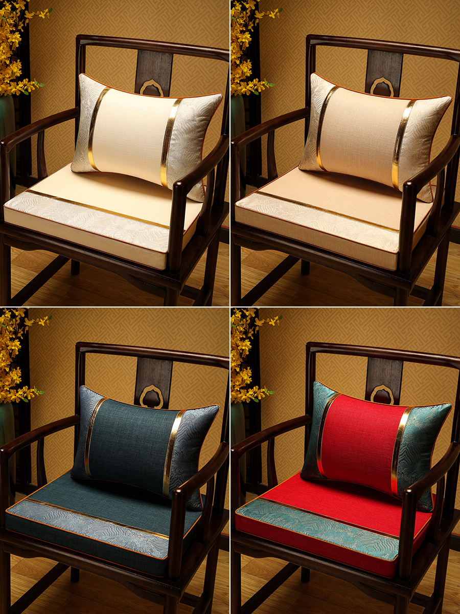 新中式乳膠坐墊舒適透氣久坐不累辦公椅茶椅皆可用