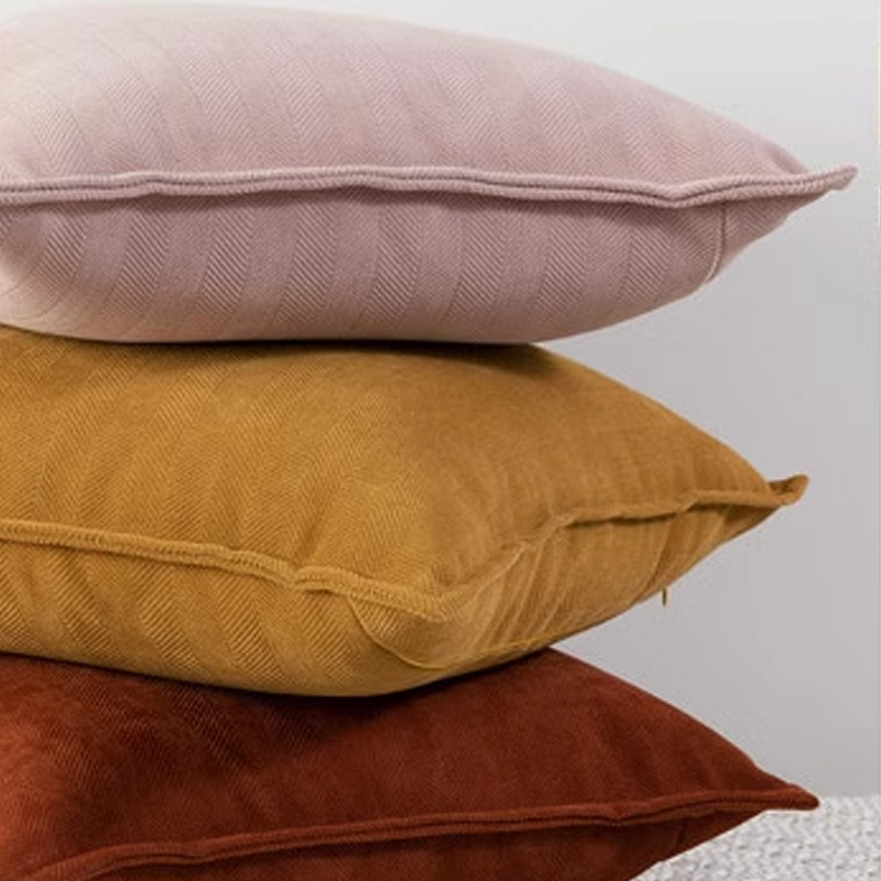 北歐ins簡約沙發抱枕套客廳軟裝人字紋靠墊靠枕午睡