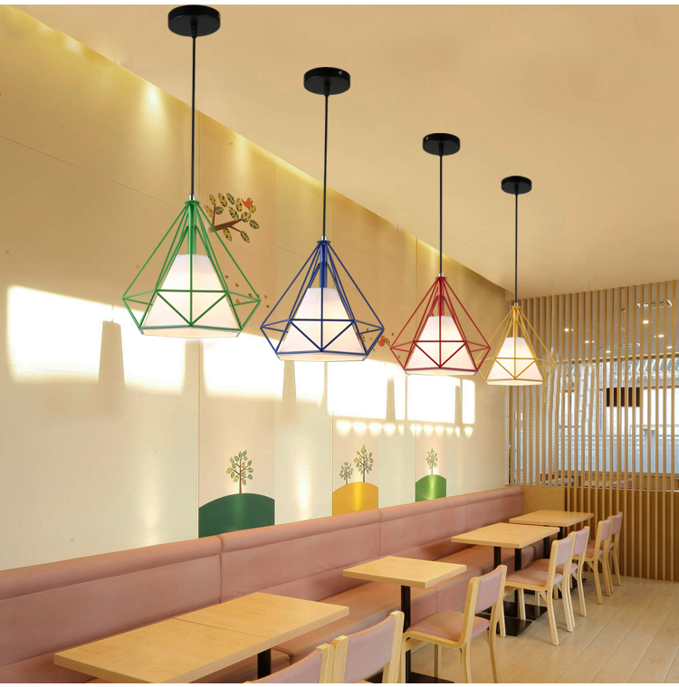 簡約現代風鐵藝吊燈 客廳三頭創意個性北歐吊燈具