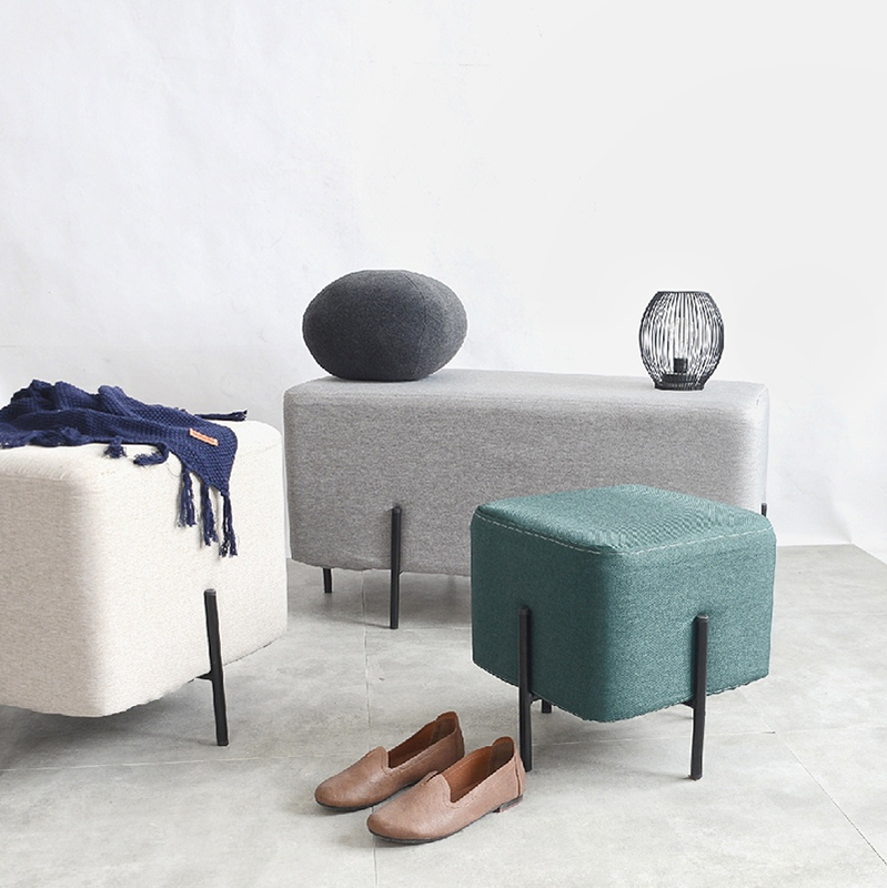 北歐鐵藝換鞋凳 簡約現代風格 多款顏色尺寸 服裝店沙發凳 穿鞋凳 床尾沙發凳