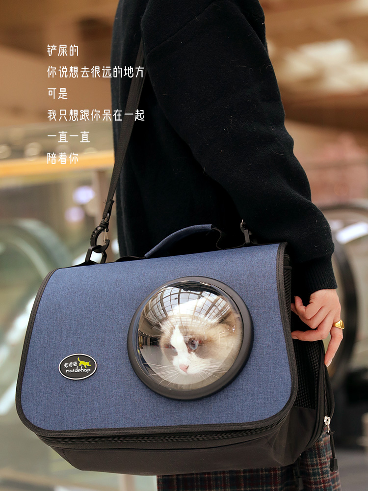 貓咪外出必備雙肩太空艙貓包可自背可斜跨時尚出遊