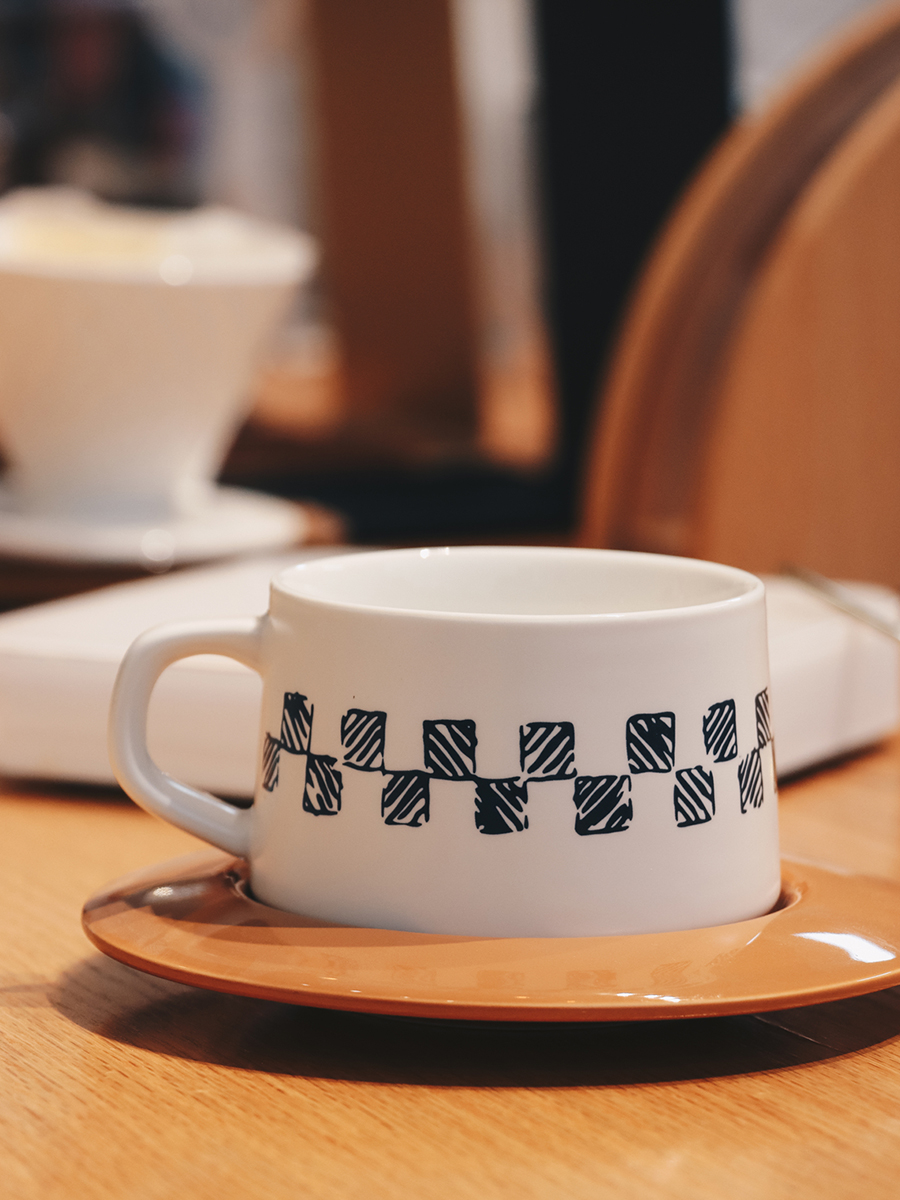 手沖咖啡杯組合 瓷質日式風格 品鑑杯勺碟陶瓷禮盒