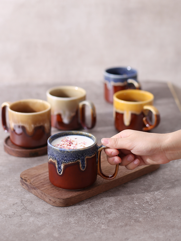 小眾花式咖啡杯硬質細瓷打造的中式風情品味墨韻