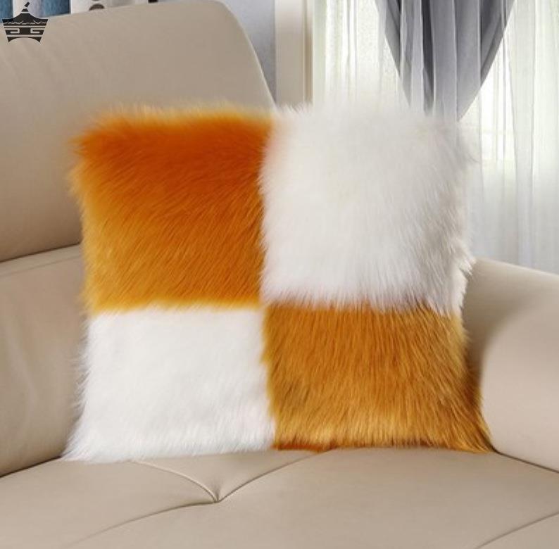 仿羊毛長毛絨抱枕溫暖又舒適適合客廳臥室使用