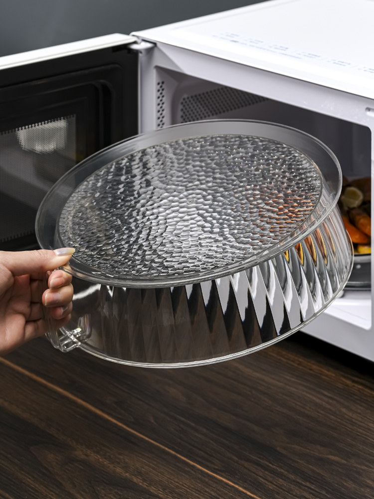 家用微波爐防濺蓋 食品級塑料加熱專用熱菜罩 PC材質 (8.3折)