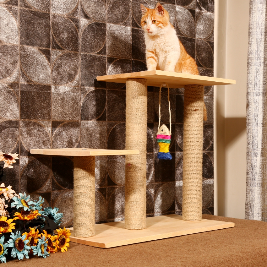 牢固松木貓跳台風格多樣適合各種家庭為貓咪打造專屬樂園