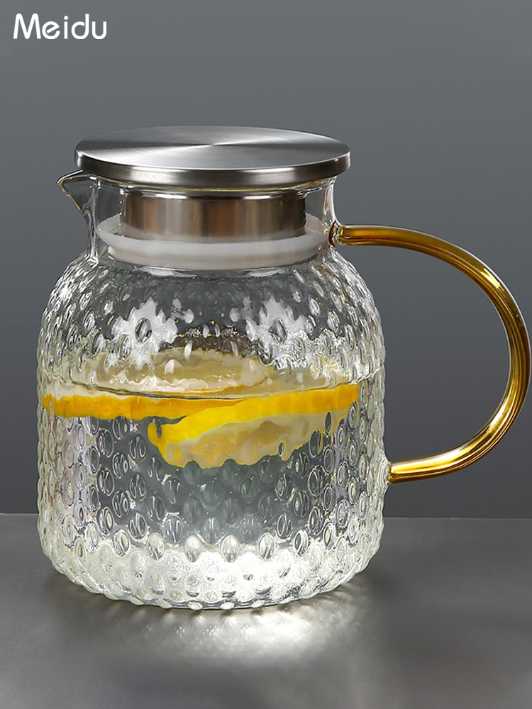 玻璃水壺套裝冷泡茶壺 耐高溫中式家用大容量冷水壺