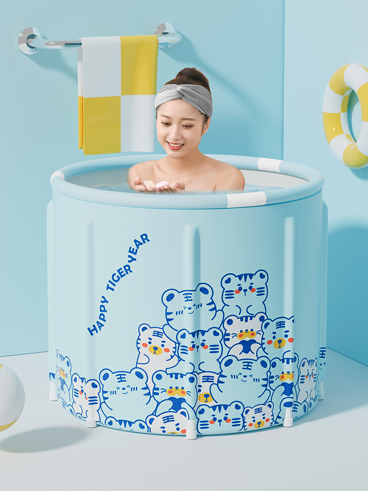 兒童大人可用大號泡澡桶有蓋簡約風格適用浴室客廳等空間