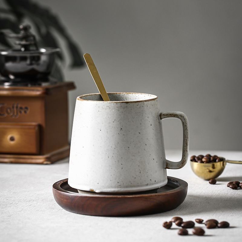 日式創意陶瓷杯 復古風藝術感大容量辦公室泡茶咖啡家用馬克杯