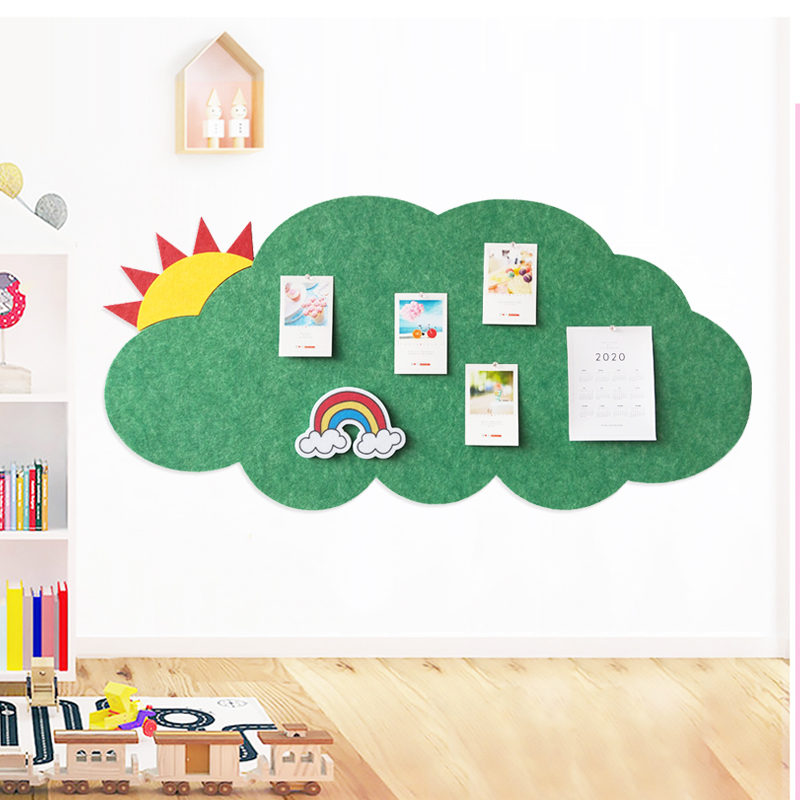簡約大方幼兒園照片牆 裝飾兒童房網紅卡通雲朵