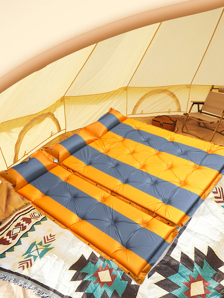 戶外34人自動充氣床墊 野營露營防潮墊 睡墊地墊帳篷 雙人加厚防潮墊 (3.6折)