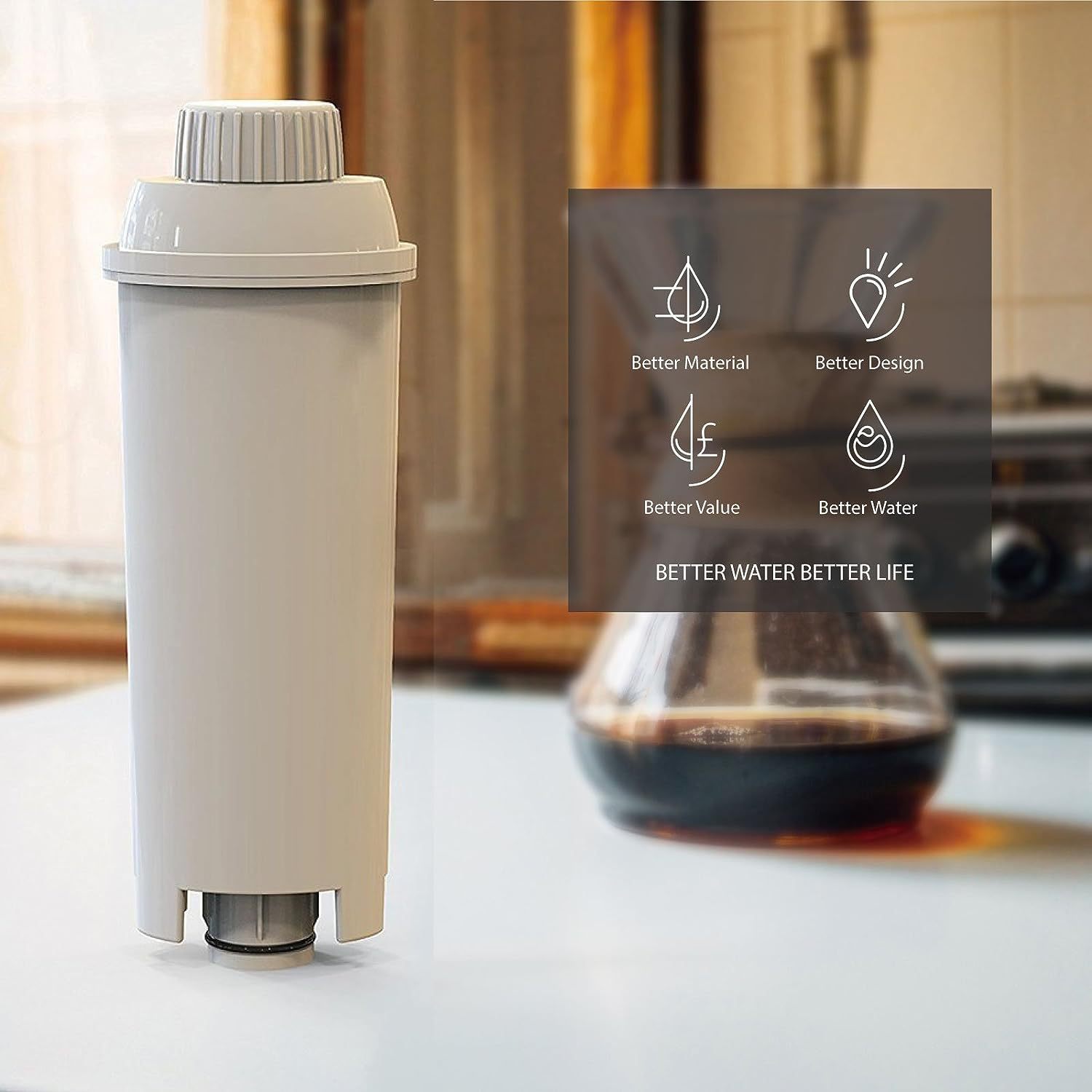 delonghi德龍咖啡機護理配件軟水濾芯過濾器水軟化器保養