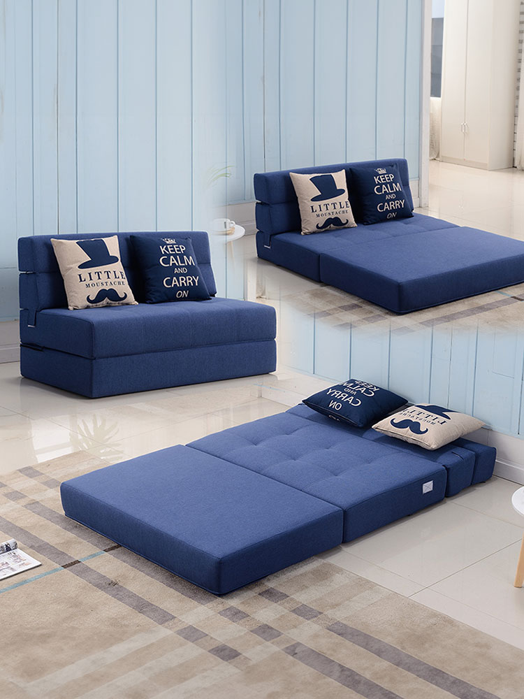 超值可折疊懶人沙發床多種尺寸顏色選擇簡約現代風格舒適耐用小戶型必備