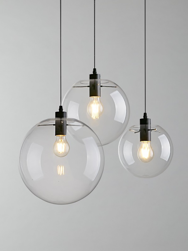北歐簡約設計單頭吊燈玻璃球小吊燈個人創意風格