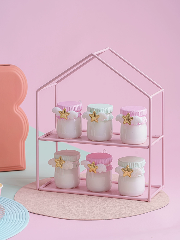 萌萌仿真布丁酸奶模型可愛甜品臺佈置拍照道具