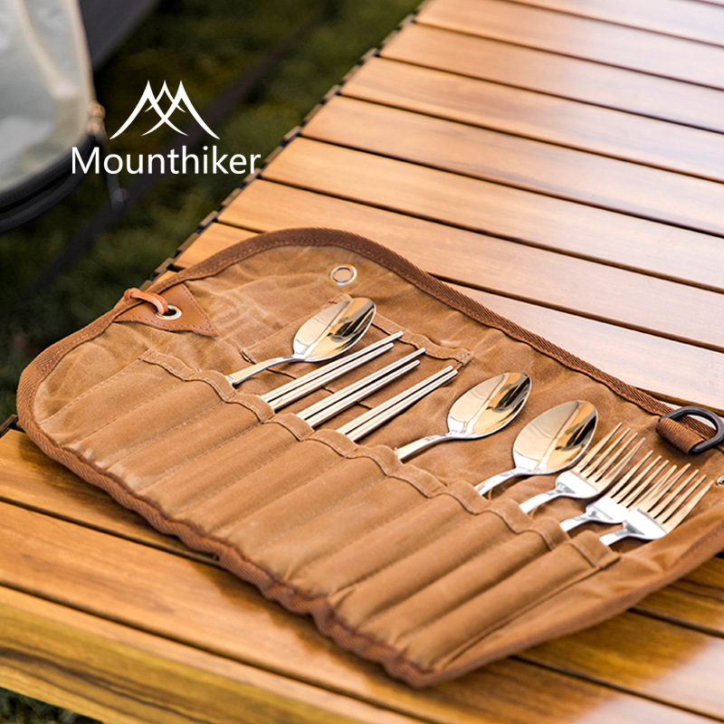 戶外露營刀叉勺餐具套裝 收納簡便 多人使用