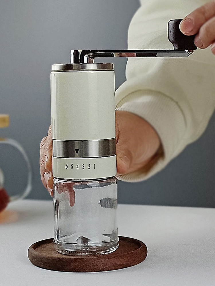 手搖咖啡磨豆機 家用小型 研磨器具 不鏽鋼手動磨粉機 水洗